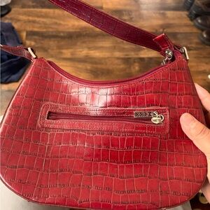 Max vintage croc pattern embossed bag